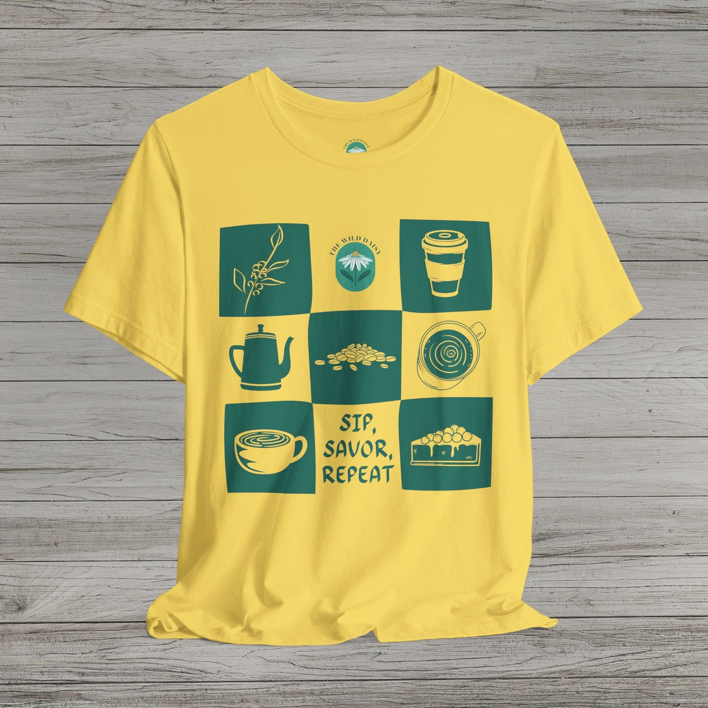 Sip Savor Repeat Jersey Short Sleeve Tee