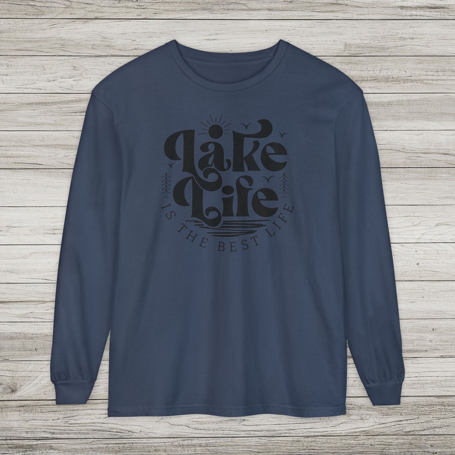 Lake Life Garment-dyed Long Sleeve T-Shirt