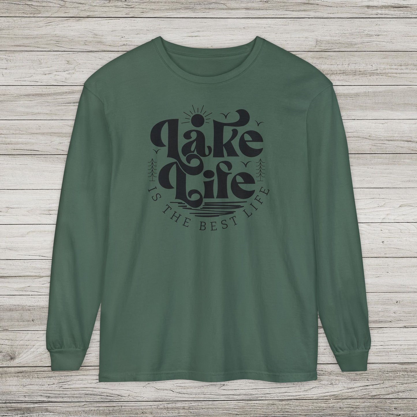 Lake Life Garment-dyed Long Sleeve T-Shirt