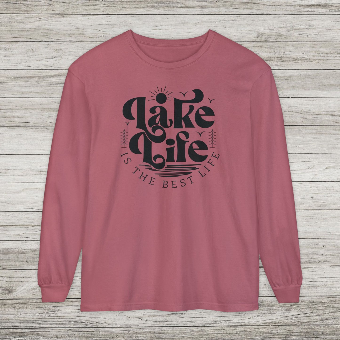 Lake Life Garment-dyed Long Sleeve T-Shirt