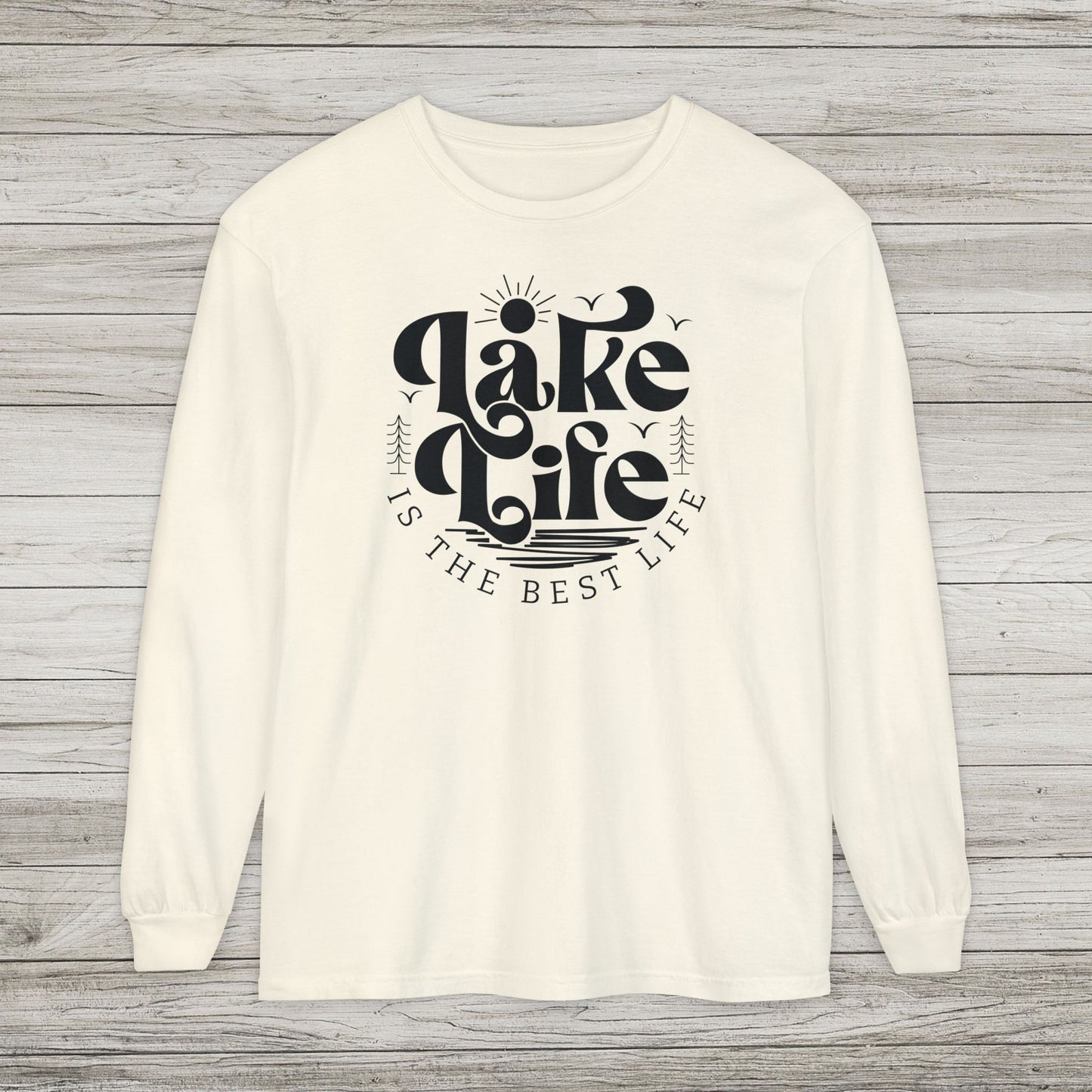 Lake Life Garment-dyed Long Sleeve T-Shirt