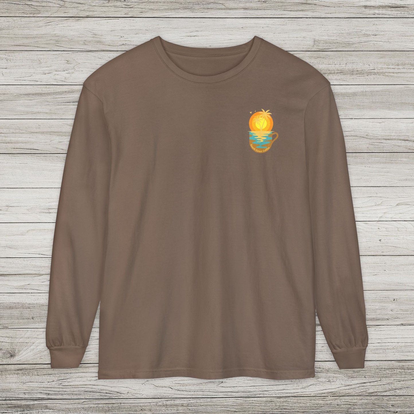 South Coast Coffee Comfort Colors Long Sleeve Tee