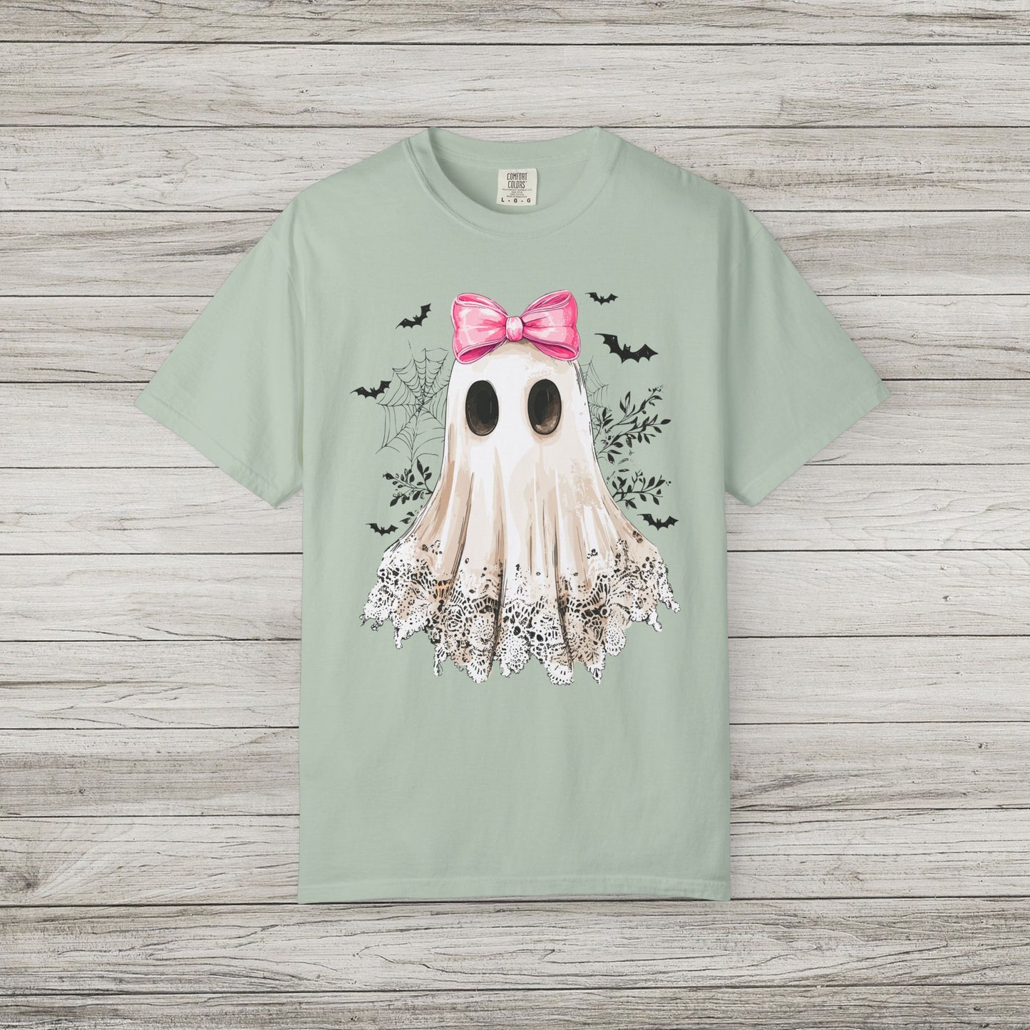 Ghost and Bow Comfort Colors Tee