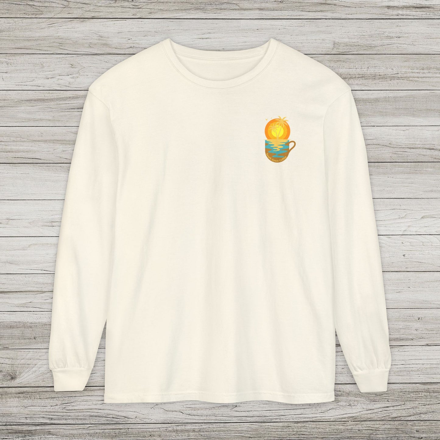 South Coast Coffee Comfort Colors Long Sleeve Tee