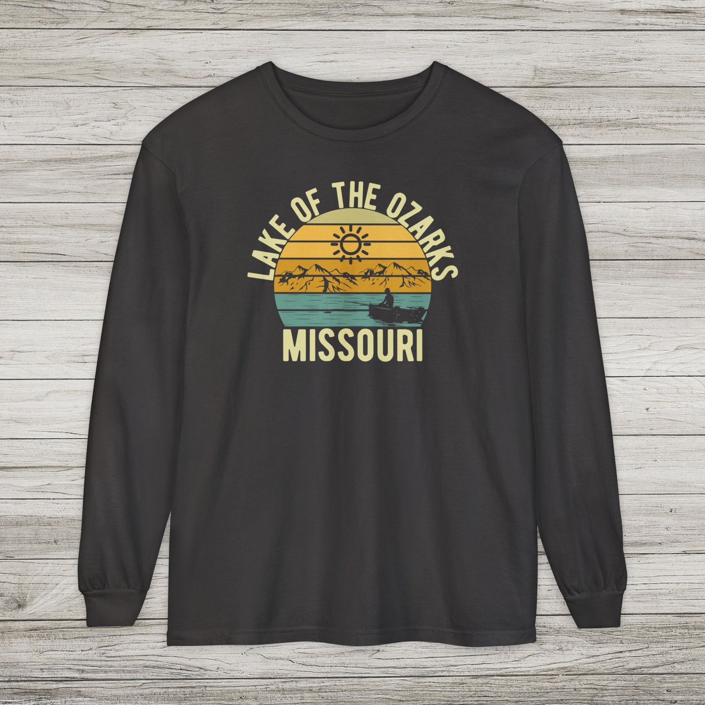 Lake of the Ozarks Garment-dyed Long Sleeve T-Shirt