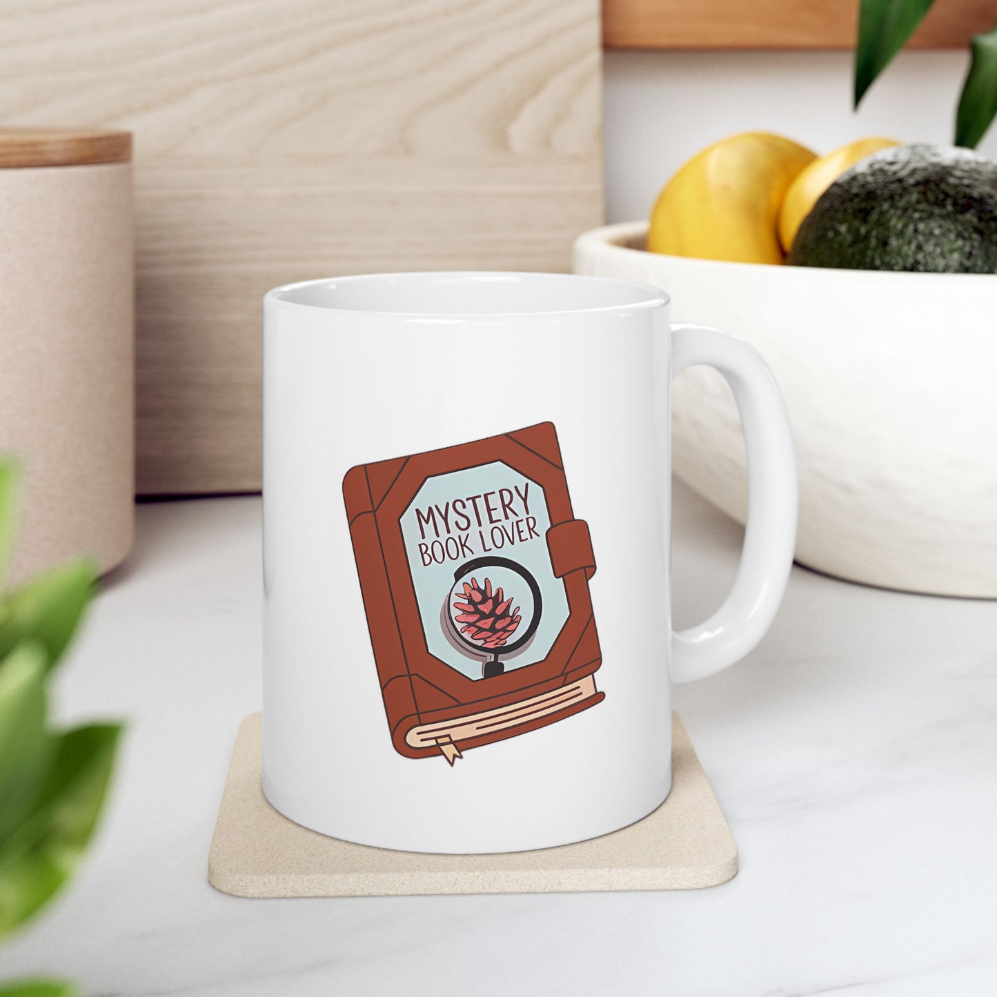 Mystery Book Lover Ceramic Mug, (11oz, 15oz)