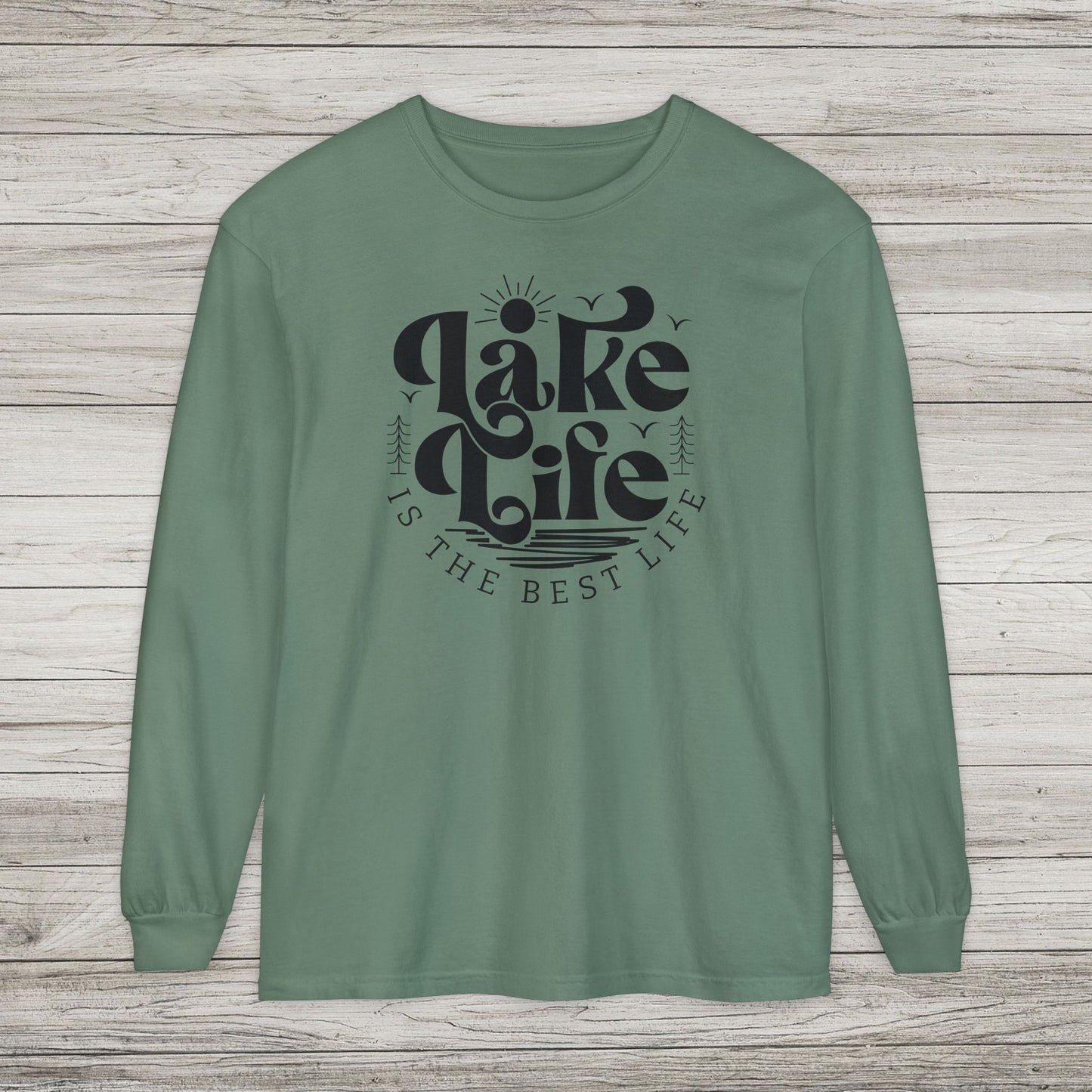 Lake Life Garment-dyed Long Sleeve T-Shirt