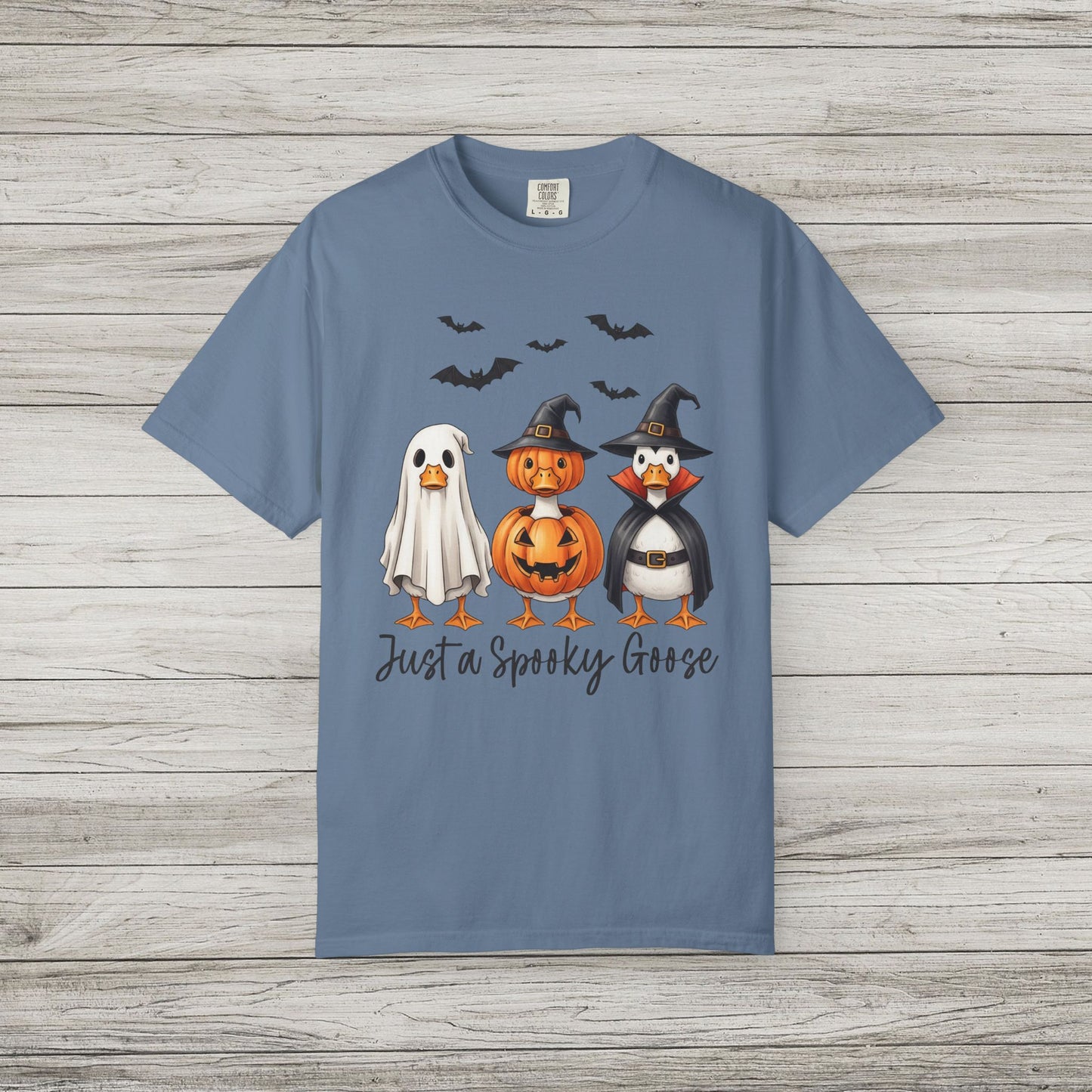 Just a Spooky Goose Comfort Colors Tee