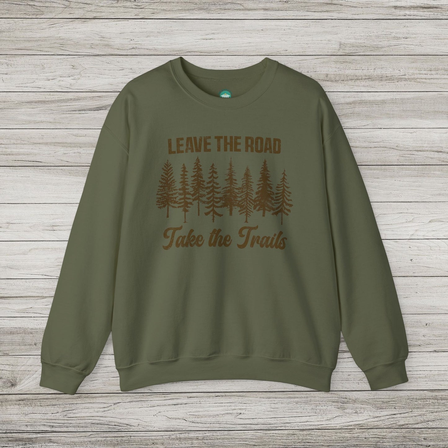 Leave the Road Take the Trails Heavy Blend™ Crewneck Sweatshirt