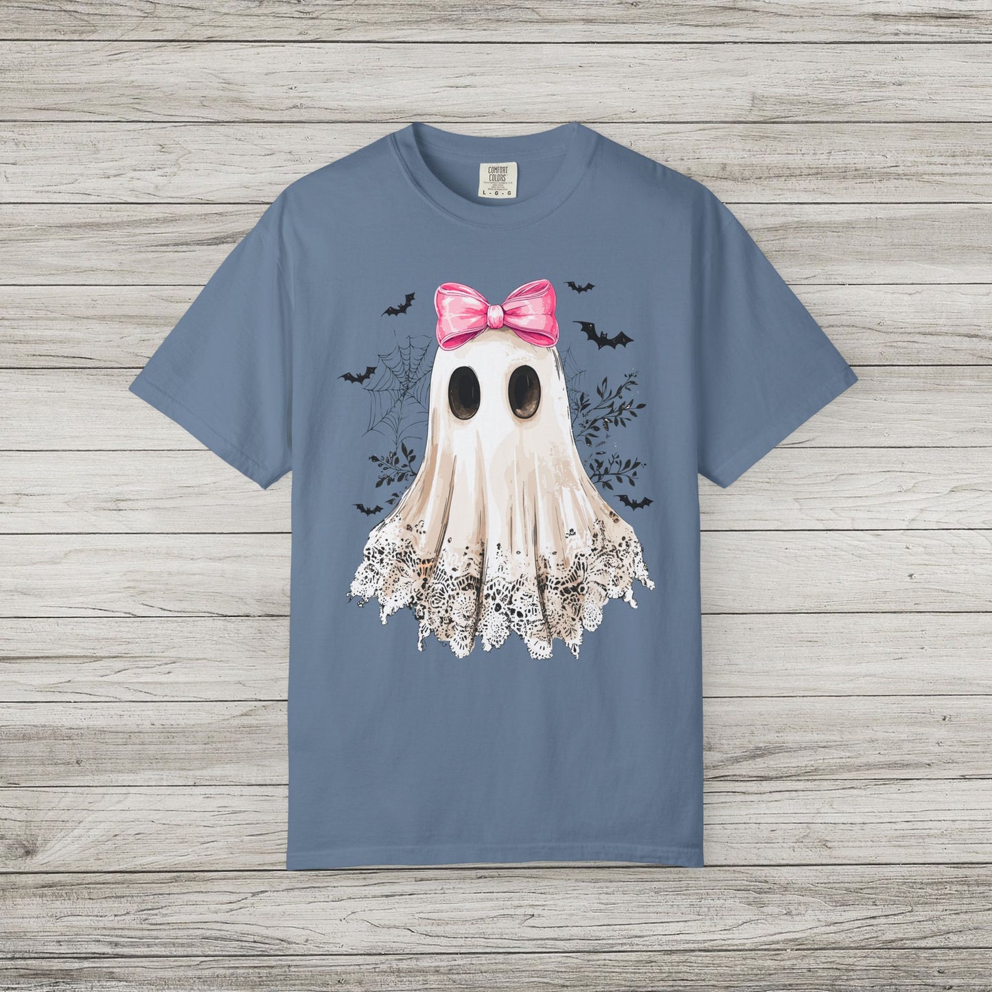 Ghost and Bow Comfort Colors Tee