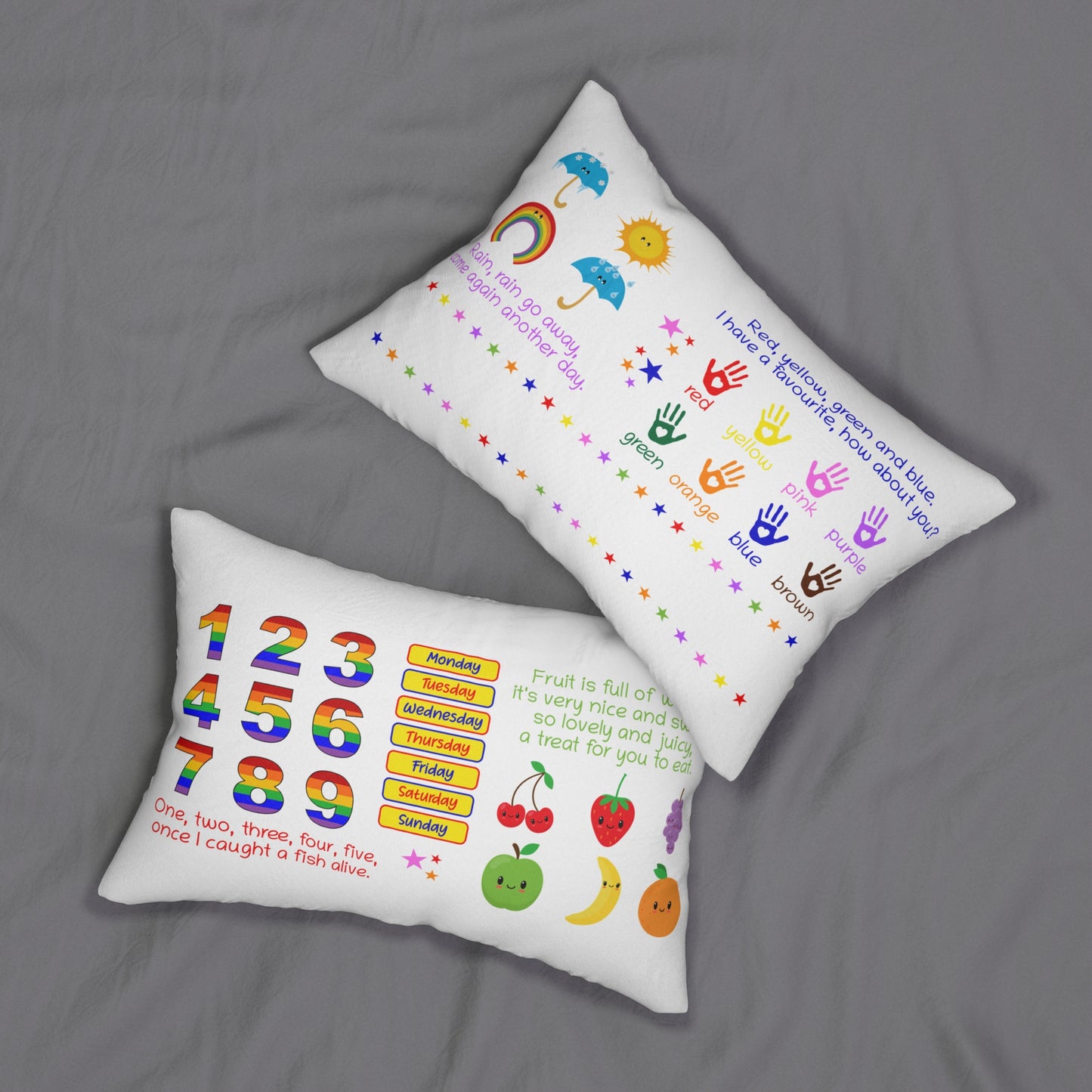Learning Spun Polyester Lumbar Pillow
