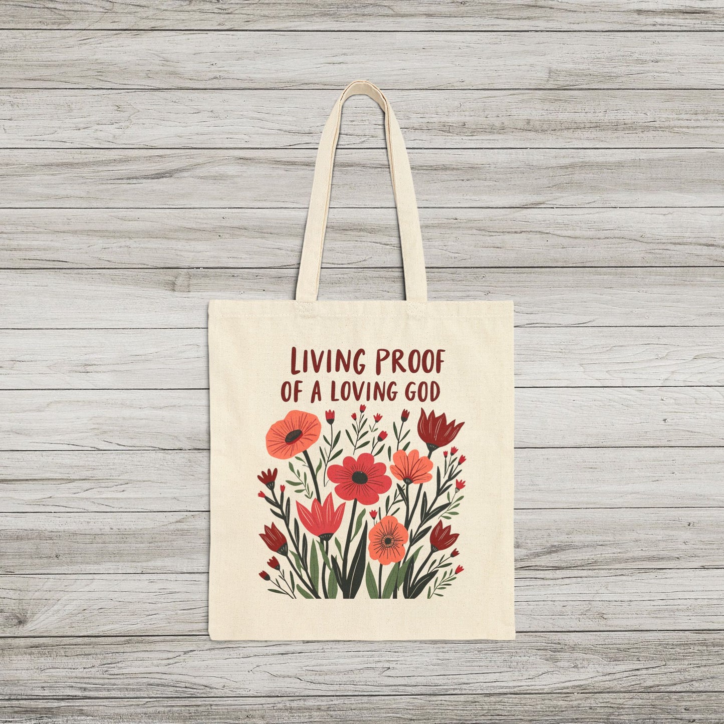 Living Proof Floral Cotton Canvas Tote Bag