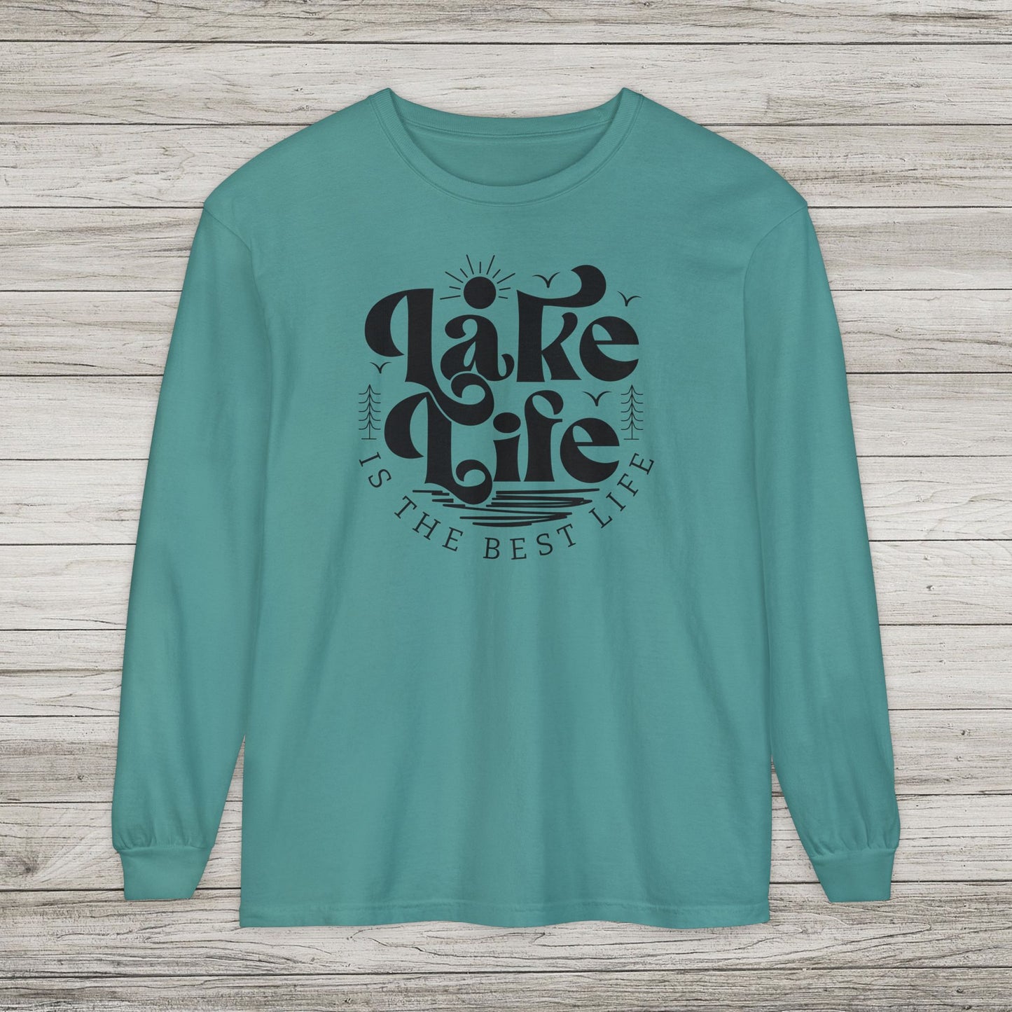 Lake Life Garment-dyed Long Sleeve T-Shirt