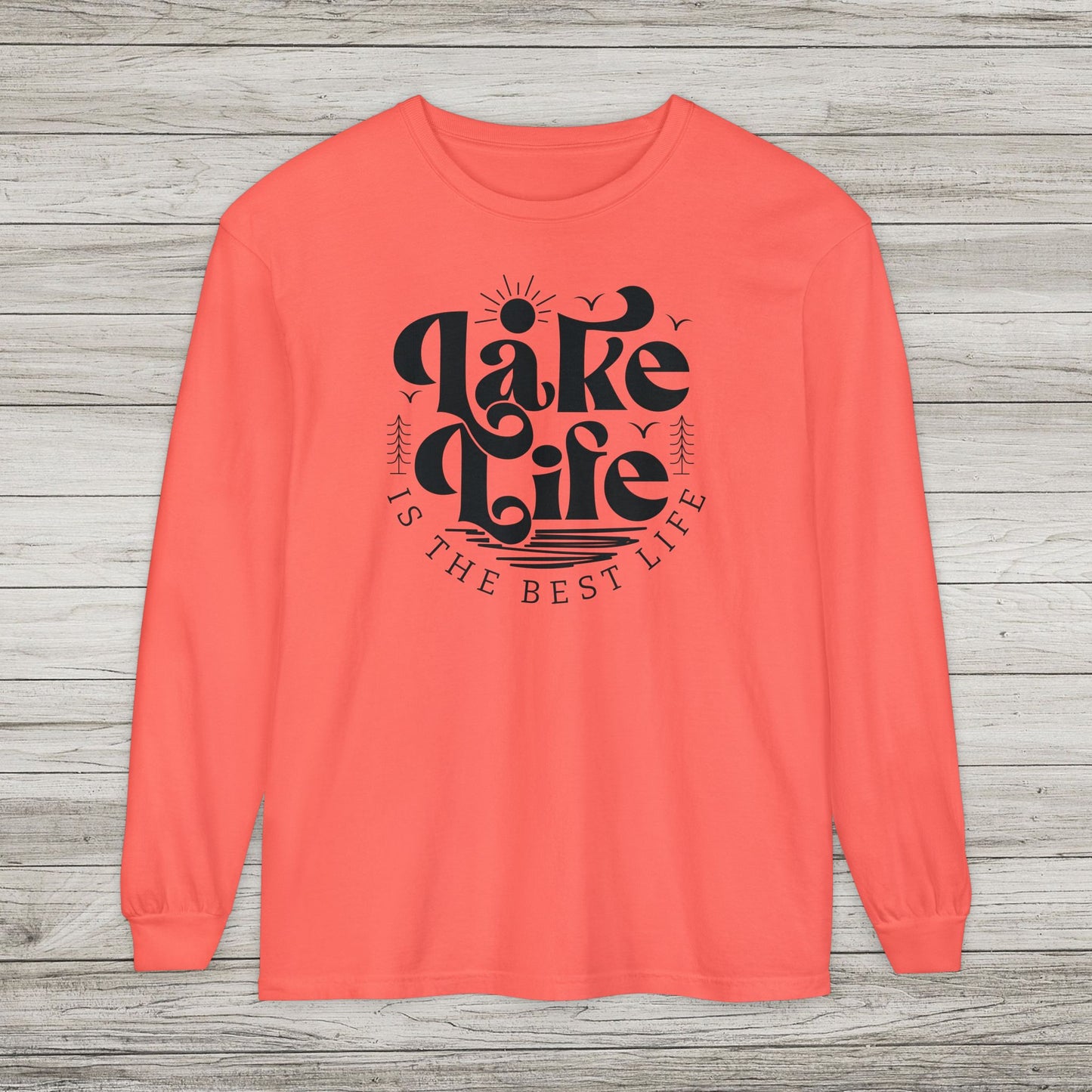 Lake Life Garment-dyed Long Sleeve T-Shirt