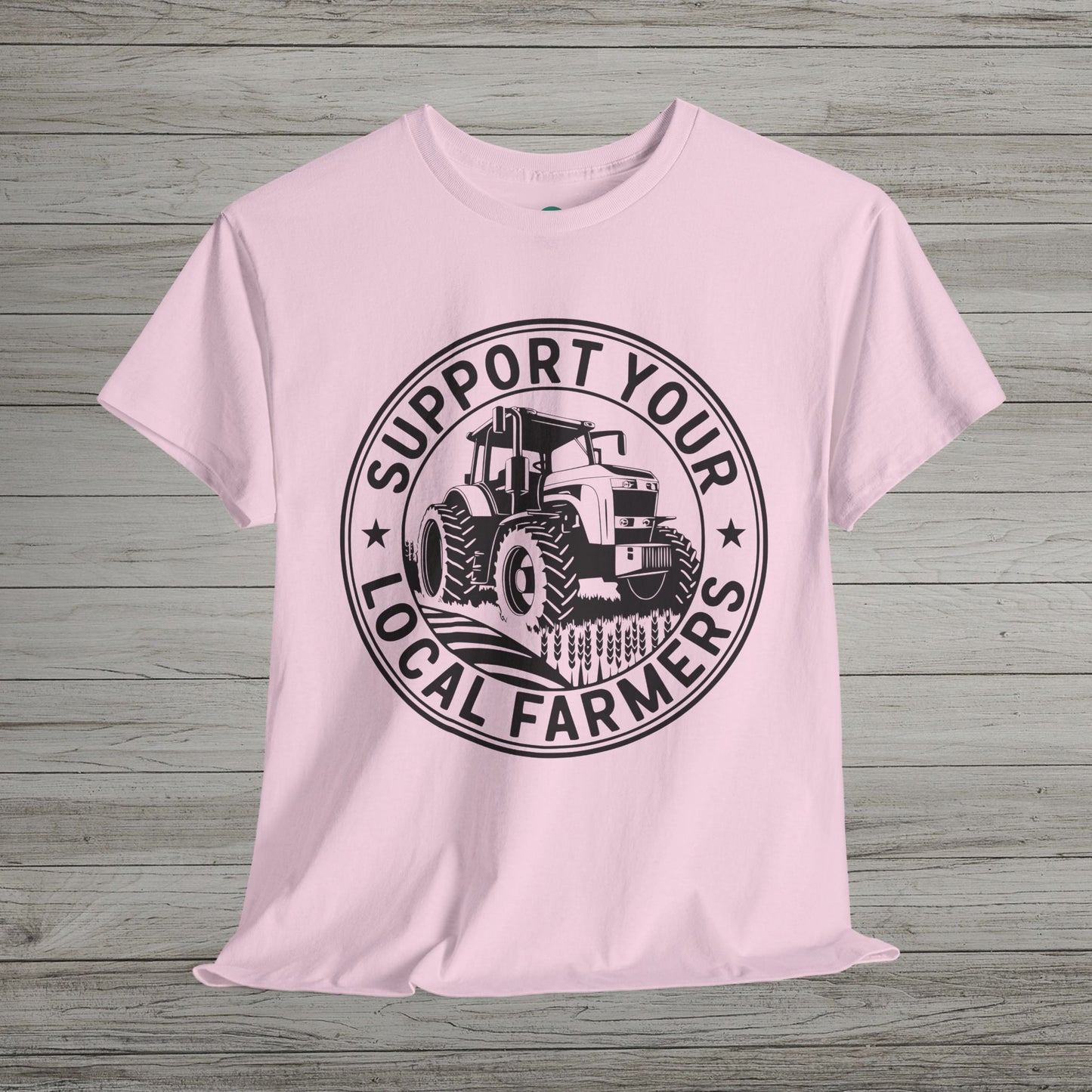Support Your Local Farmers Heavy Cotton Tee