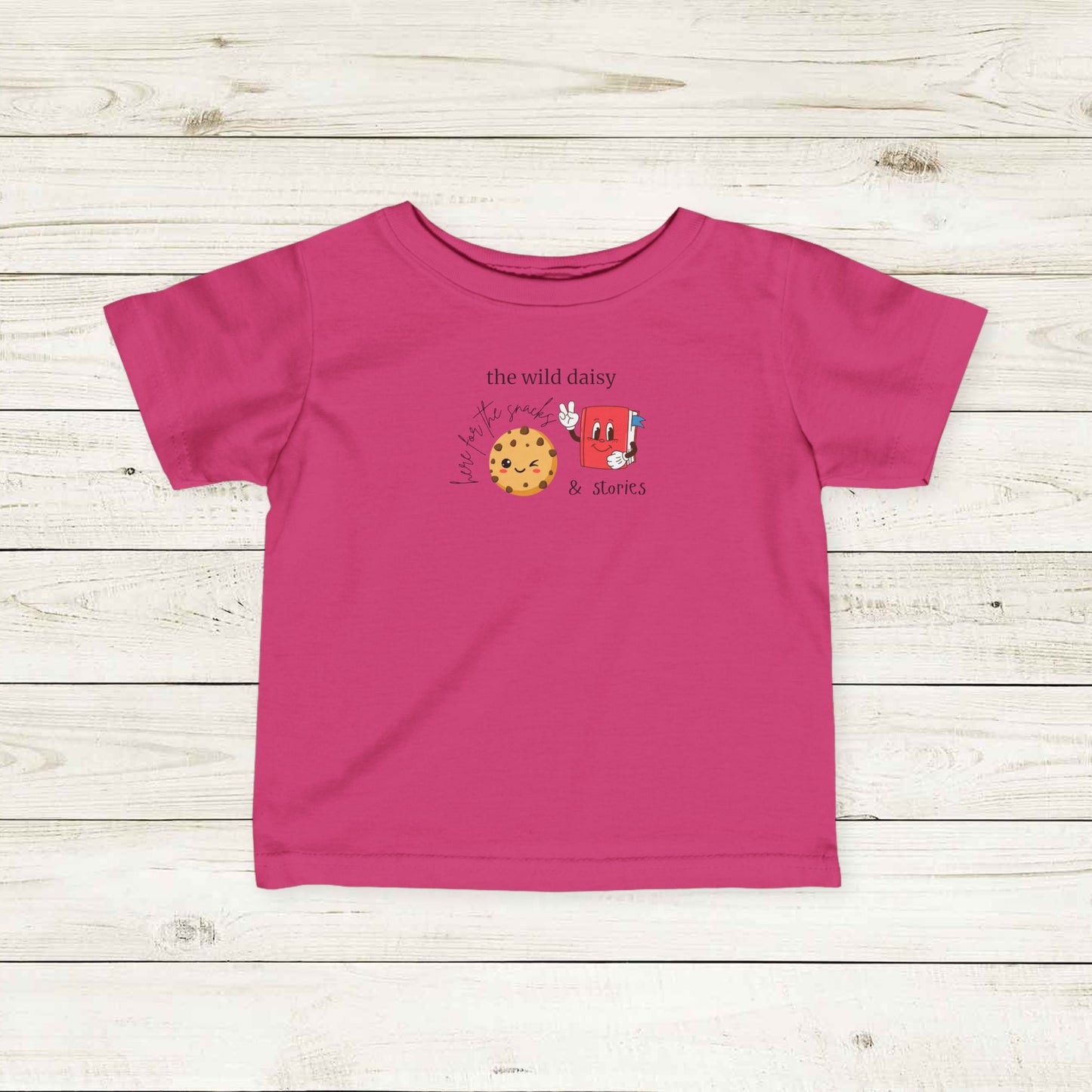 Here for the Stories & Snacks Infant Fine Jersey Tee