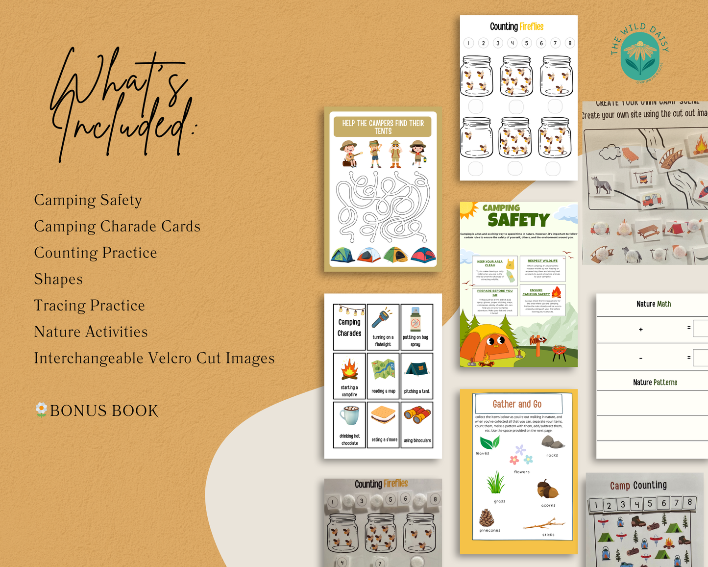 Camping Activity Book + Bonus Children's Book