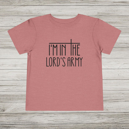 I'm in the Lord's Army Bella Canvas Toddler Tee