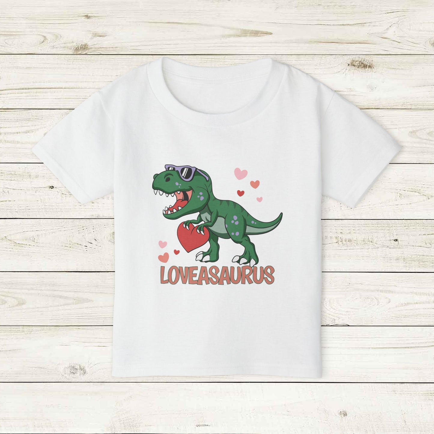 Loveasaurus Heavy Cotton™ Toddler T-shirt