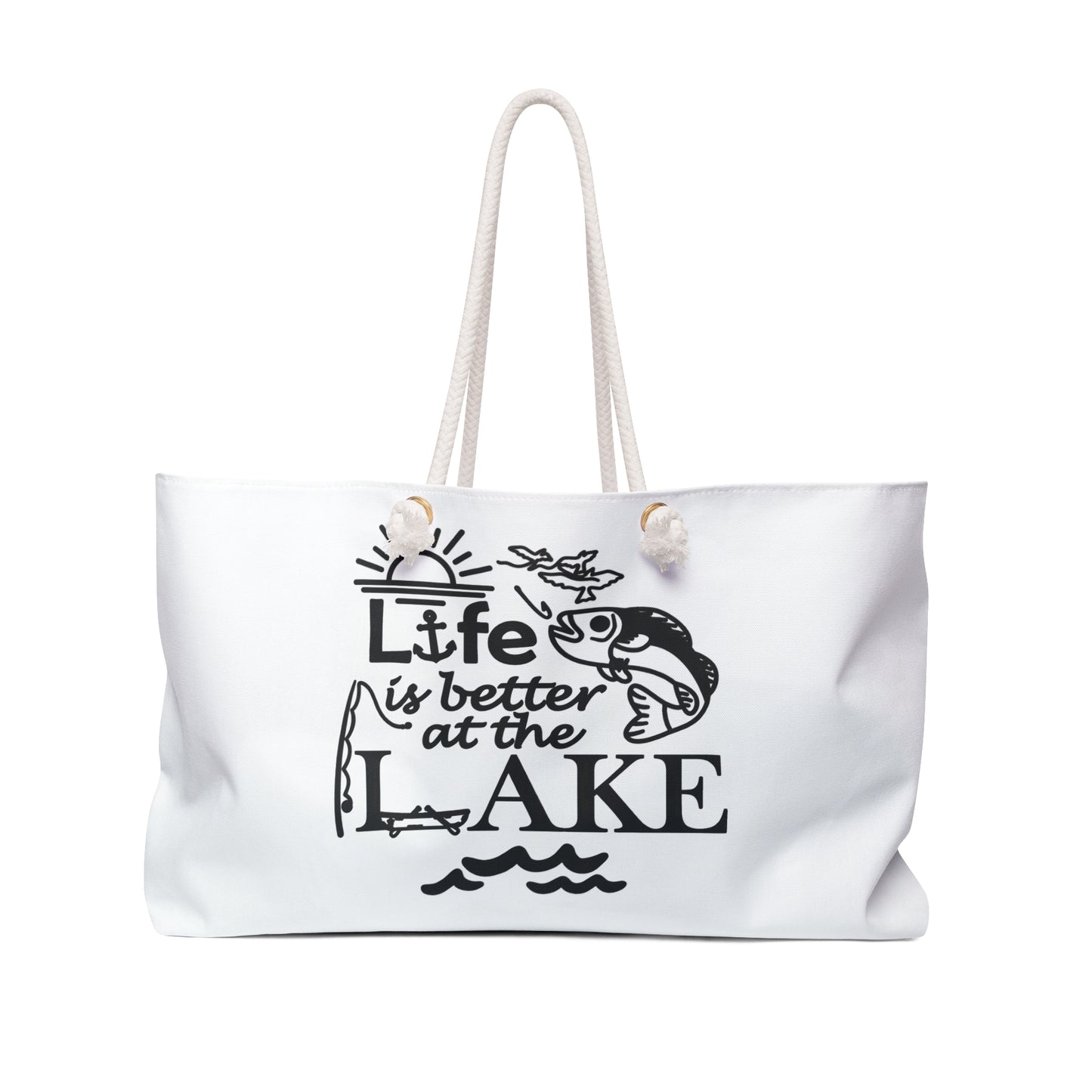 Life Is Better at the Lake Weekender Bag