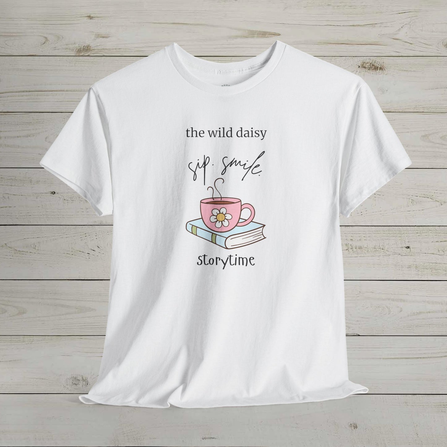 Sip Smile Storytime Heavy Cotton Tee