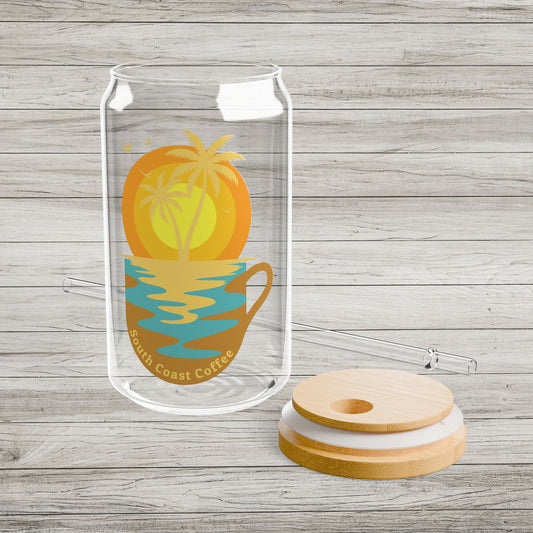 South Coast Coffee Sipper Glass