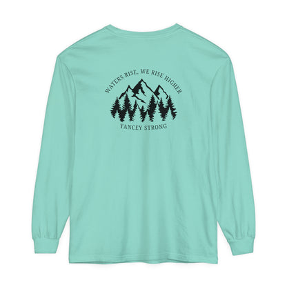 Waters Rise, We Rise Higher Yancey Strong Garment-dyed Long Sleeve T-Shirt