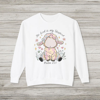The Lord is My Shepherd Lightweight Crewneck Sweatshirt