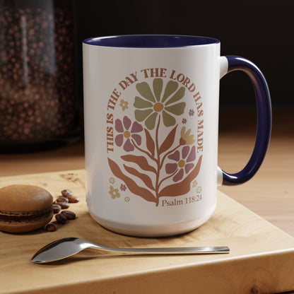 This is the Day the Lord Has Made Accent Coffee Mug (11, 15oz)
