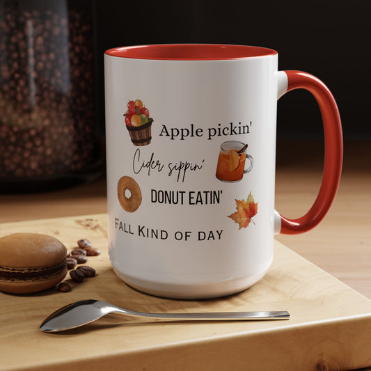 Fall Kind of Day - Accent Coffee Mug (11, 15oz)