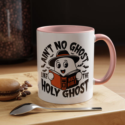 Spooky Holy Ghost Accent Coffee Mug (11, 15oz)