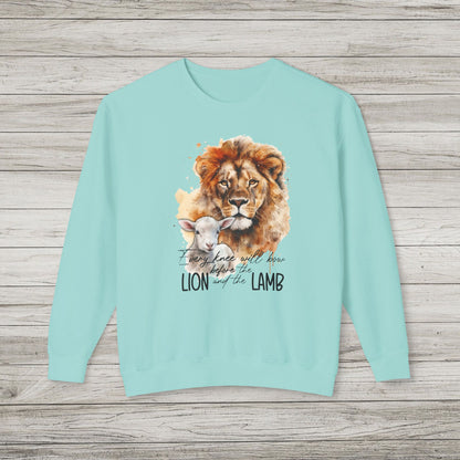 Lion and Lamb Lightweight Crewneck Sweatshirt