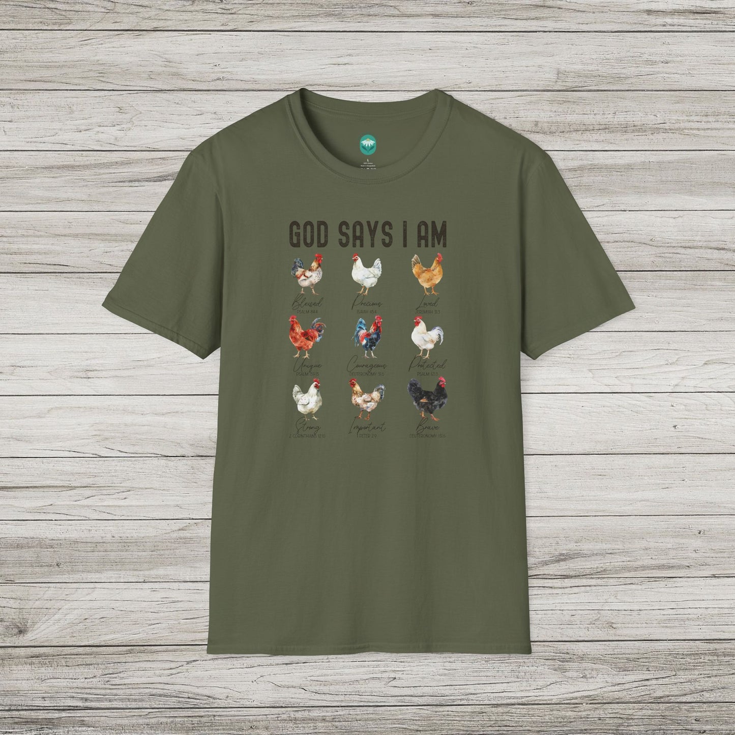 God Says I Am Softstyle T-Shirt