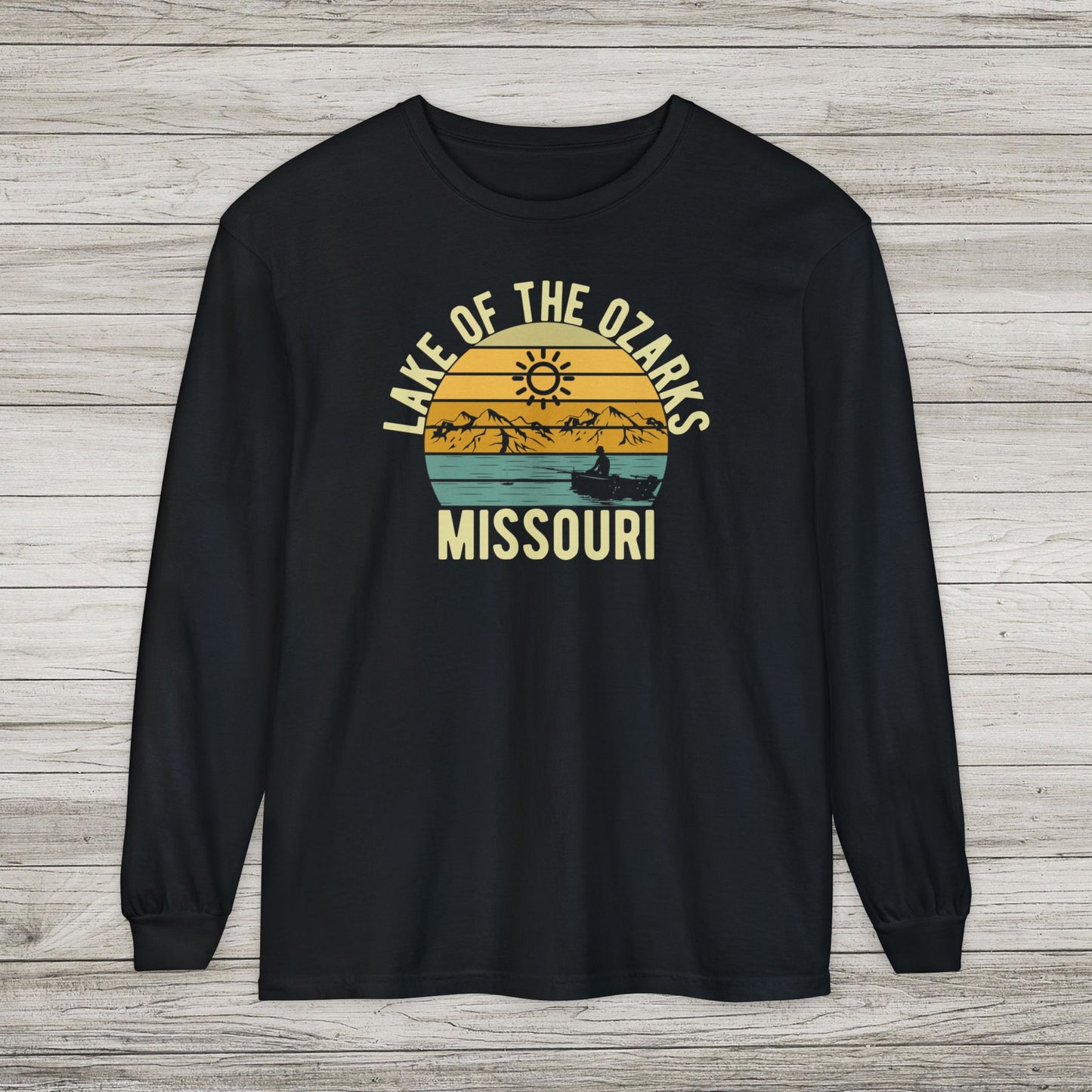 Lake of the Ozarks Garment-dyed Long Sleeve T-Shirt