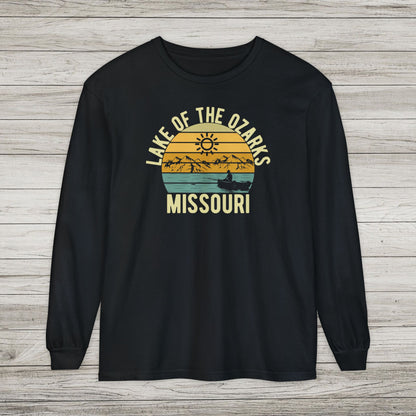 Lake of the Ozarks Garment-dyed Long Sleeve T-Shirt