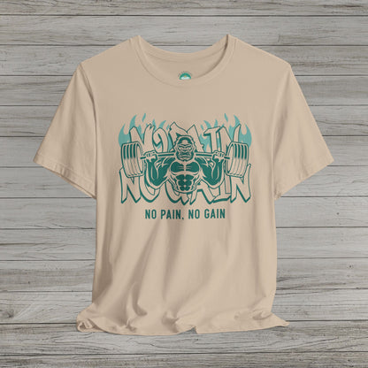 No Pain No Gain Jersey Short Sleeve Tee