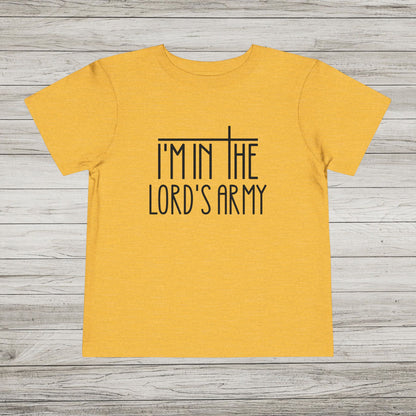 I'm in the Lord's Army Bella Canvas Toddler Tee