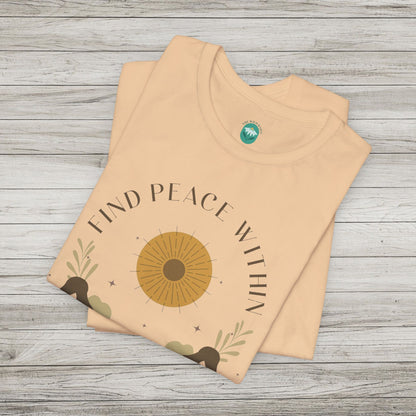 Find Peace Within Jersey Short Sleeve Tee