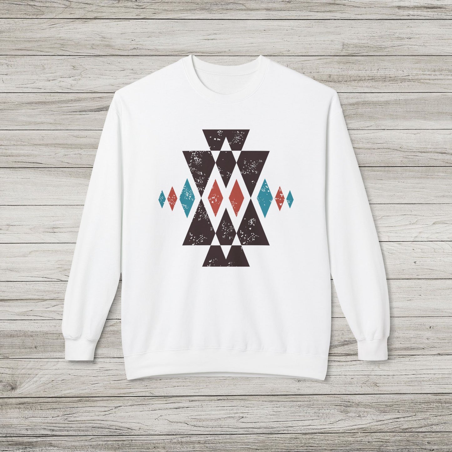Western Aztec Midweight Fleece Sweatshirt