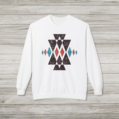 Western Aztec Midweight Fleece Sweatshirt