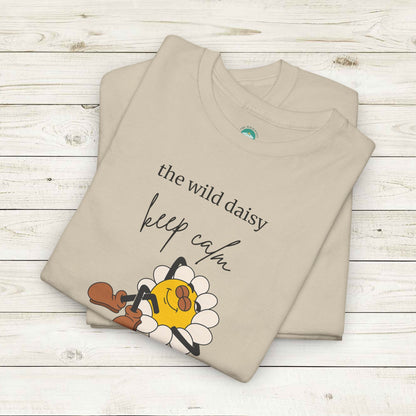 Keep Calm and Daisy On Heavy Cotton Tee