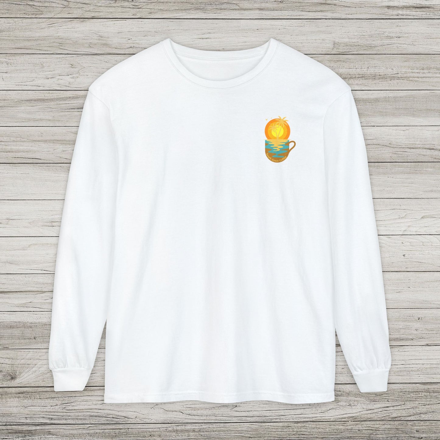 South Coast Coffee Comfort Colors Long Sleeve Tee