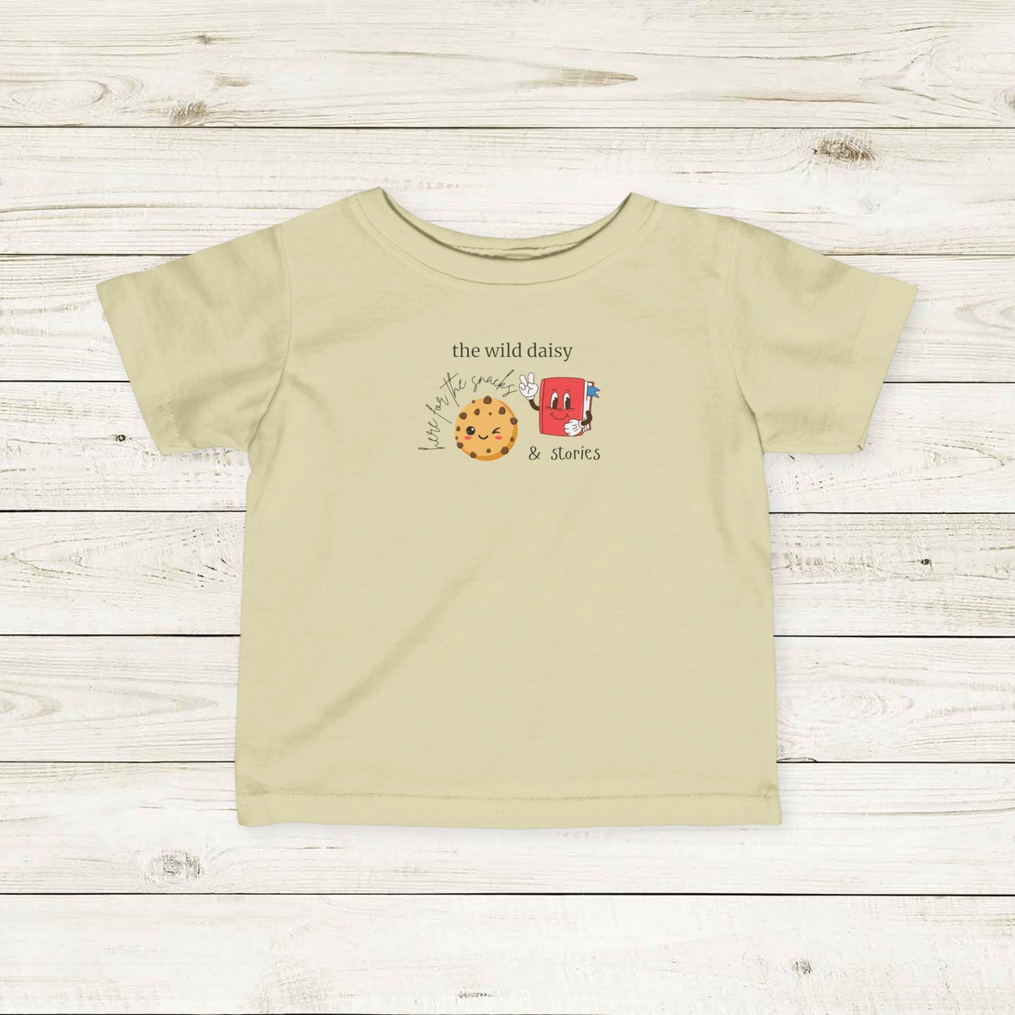 Here for the Stories & Snacks Infant Fine Jersey Tee