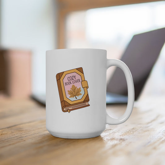 Cozy Book Lover Ceramic Mug, (11oz, 15oz)