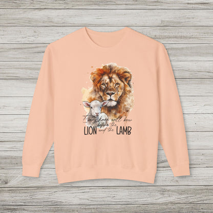 Lion and Lamb Lightweight Crewneck Sweatshirt