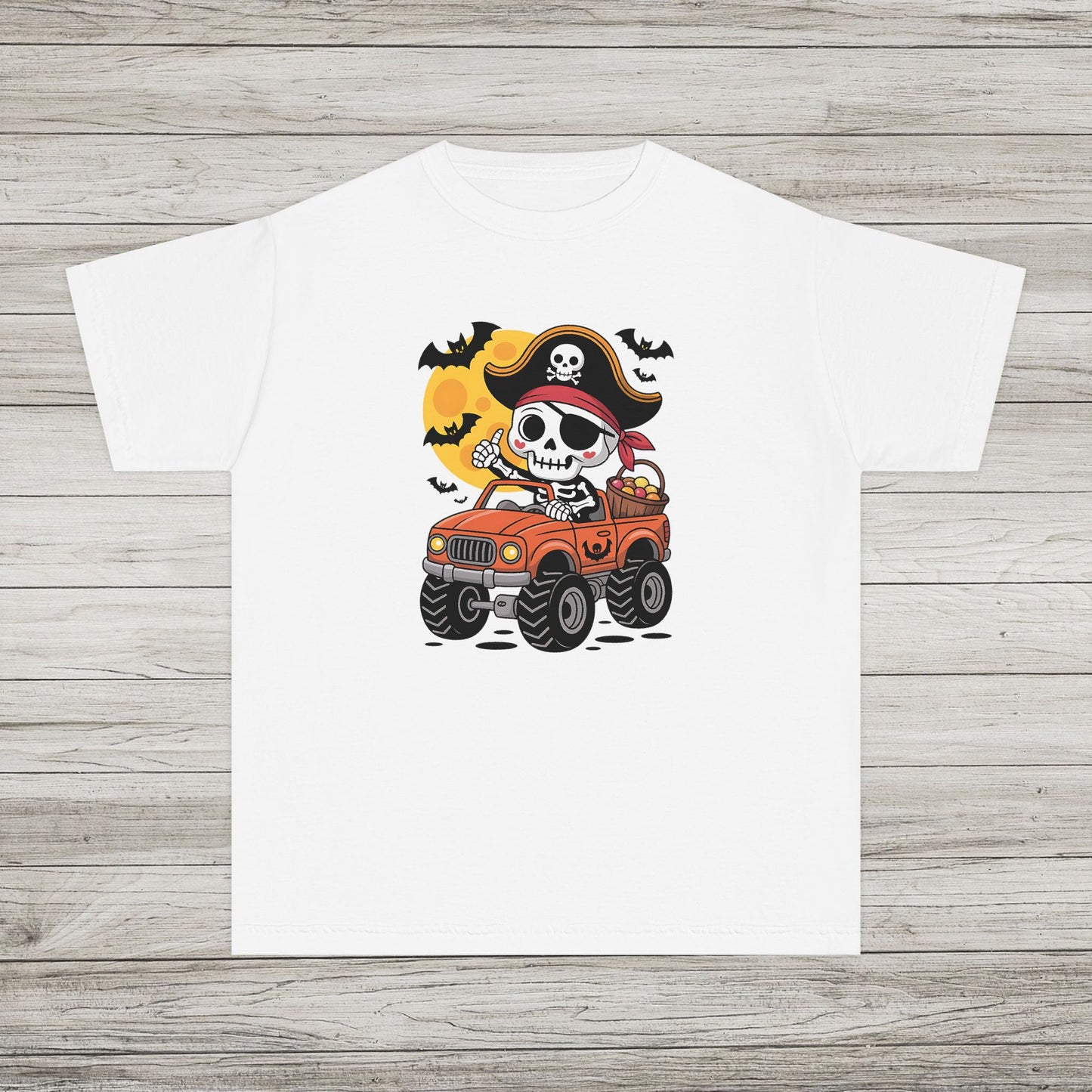 Pirate Skull Youth Comfort Colors Tee