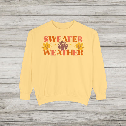 Sweater Weather Comfort Colors Crewneck