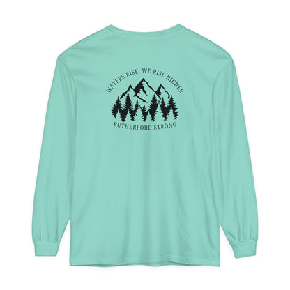 Waters Rise, We Rise Higher Rutherford Garment-dyed Long Sleeve T-Shirt