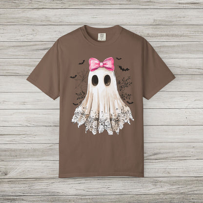 Ghost and Bow Comfort Colors Tee