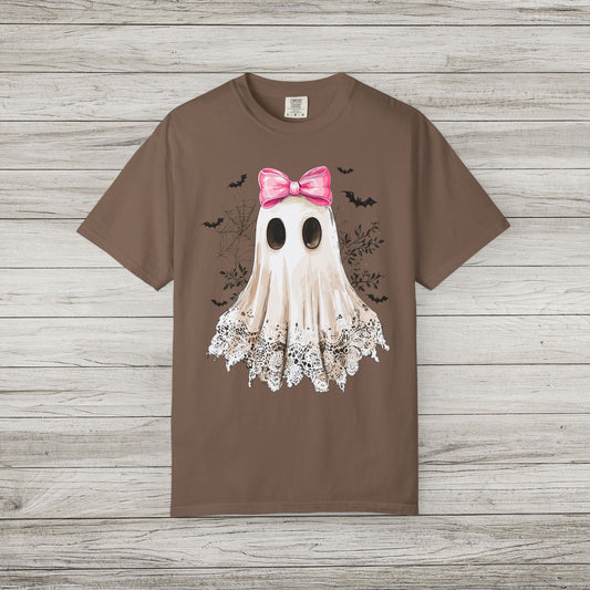 Ghost and Bow Comfort Colors Tee